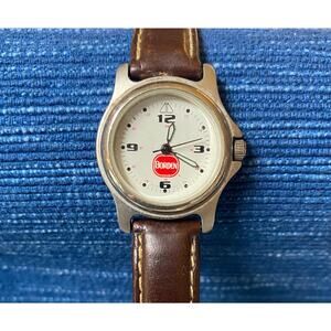 Parts of Repair Vintage Borden Dairy Milk Advertising Watch Leather Band 17B